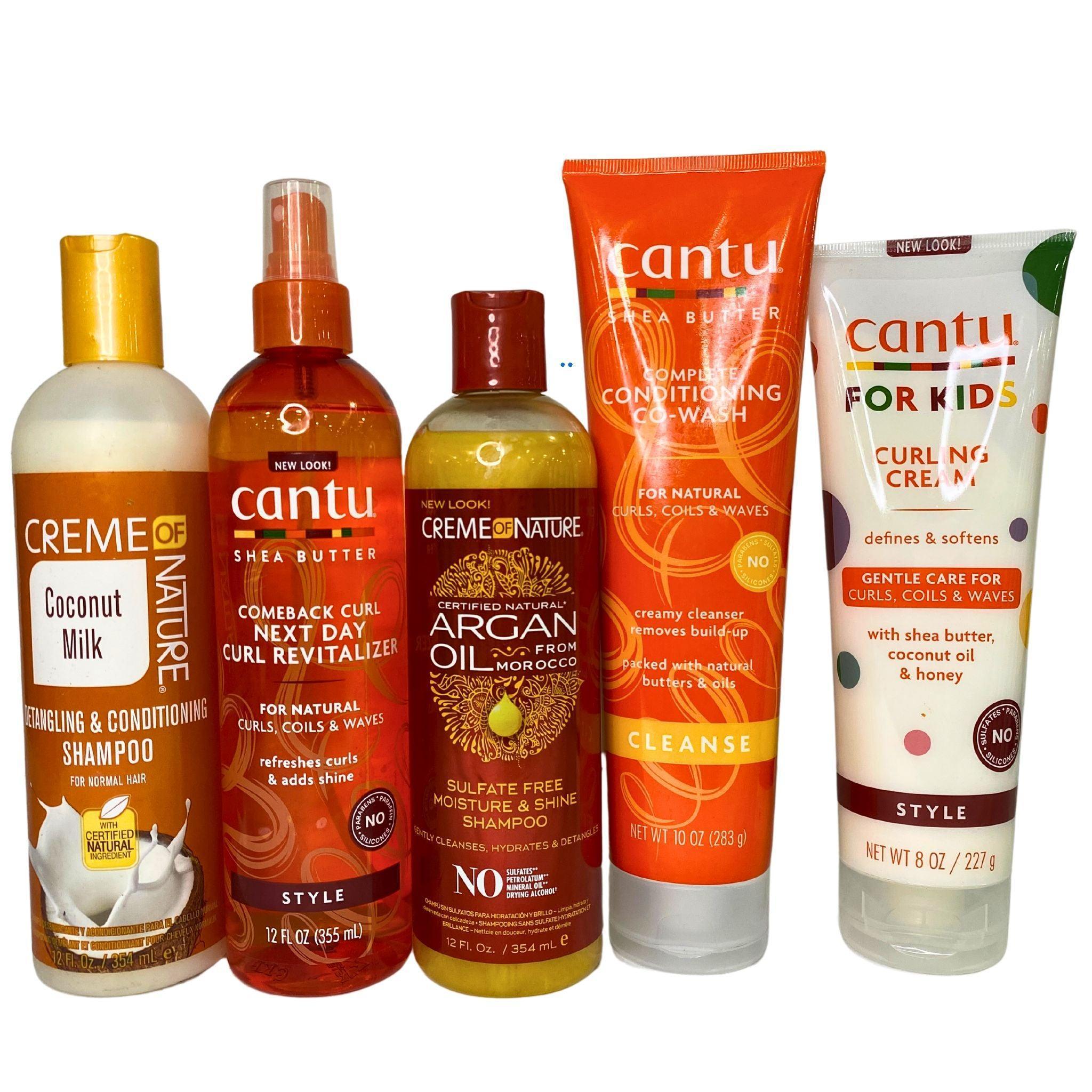 **Creme Of Nature & Cantu Hair Care Assorted Mix - 50 Pcs Lot for Natural Hair Growth & Styling - Perfect for Salons, Home Use & Travel**