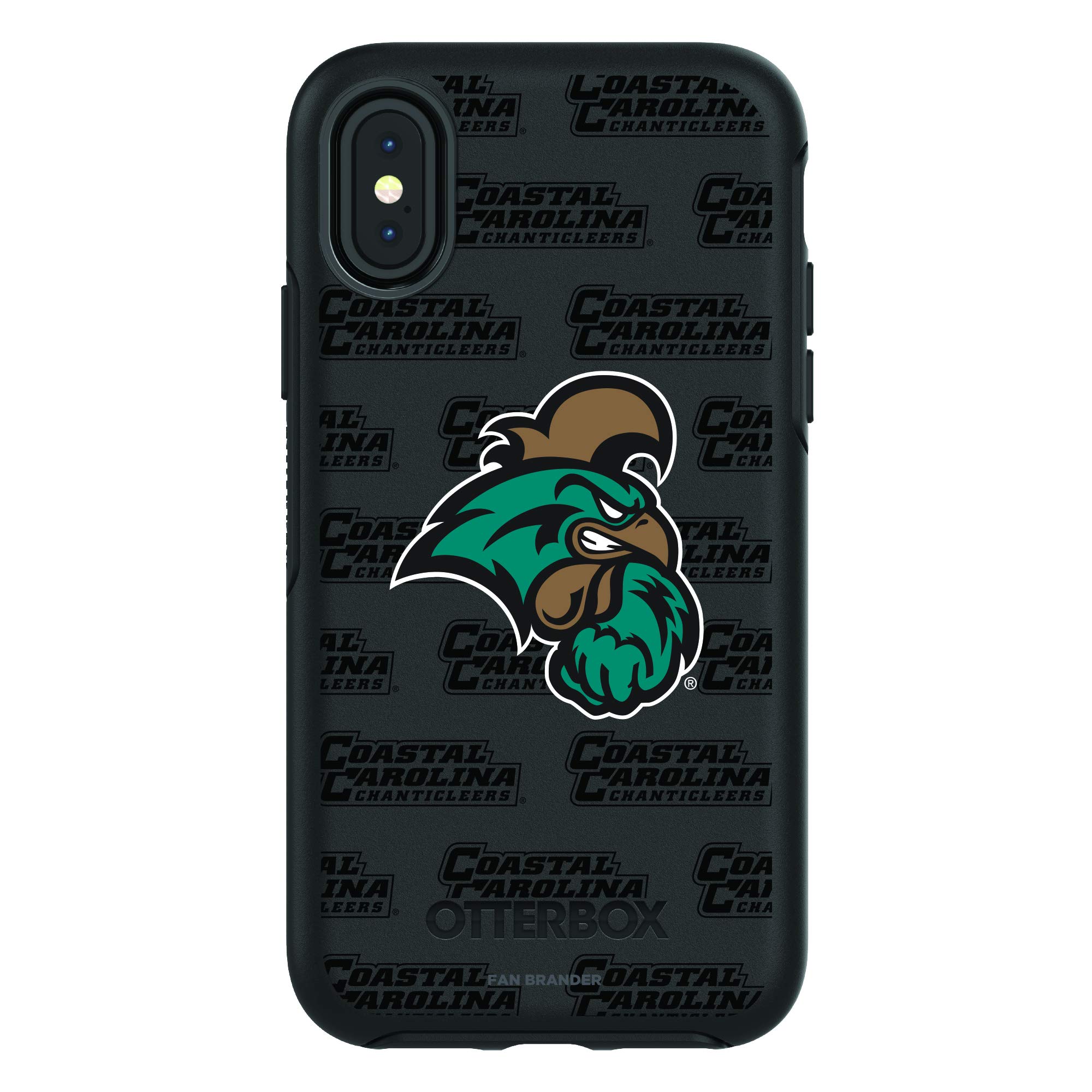NCAA OtterBox Symmetry iPhone Case - Repeating Wordmark Design for Sports Fans