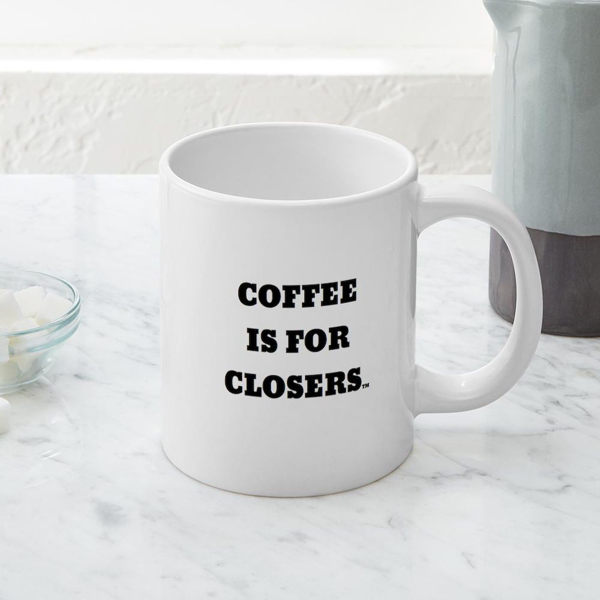 20 oz Ceramic Coffee Mega Mug - COFFEE IS FOR CLOSERS by CafePress | Large Insulated Coffee Cup for Office, Home & Gifts