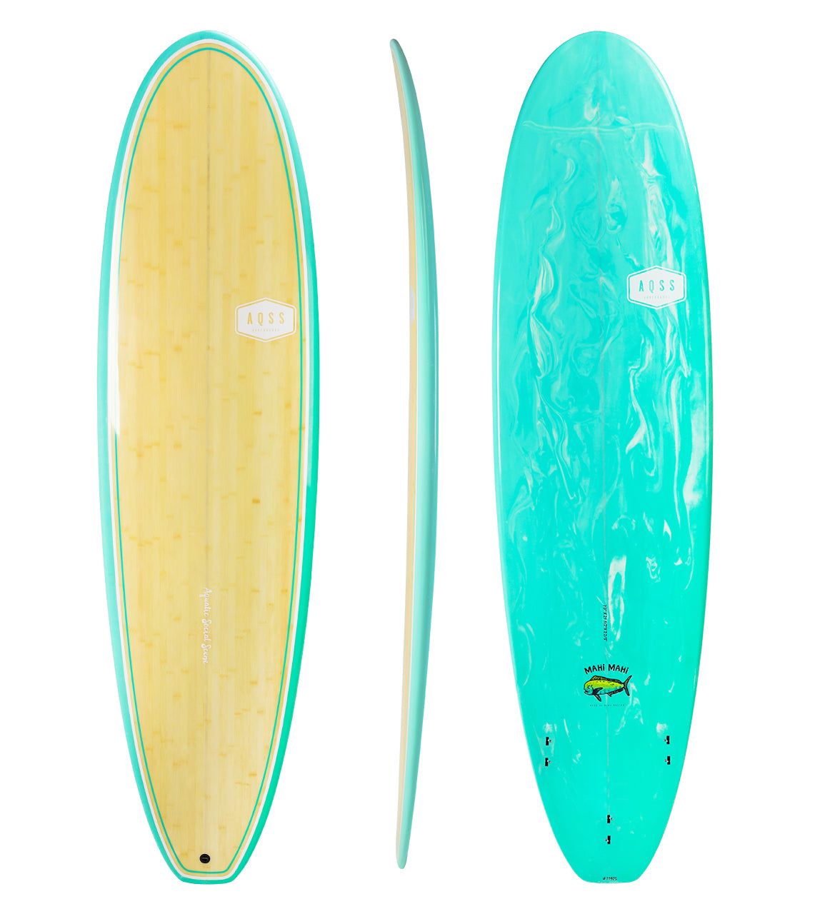 Premium Mahi Mahi Mini Mal Bamboo Stand Up Paddle Board - Lightweight & Durable Aqua Design for Ocean, Lake & River Paddling Adventures