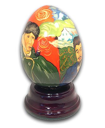 Van Gogh Hand Painted Reuge Musical Egg - Premium Quality with Multiple Song Options (Including 12 Days of Christmas) - Perfect for Holiday Gifts, Collectibles & Home Decor