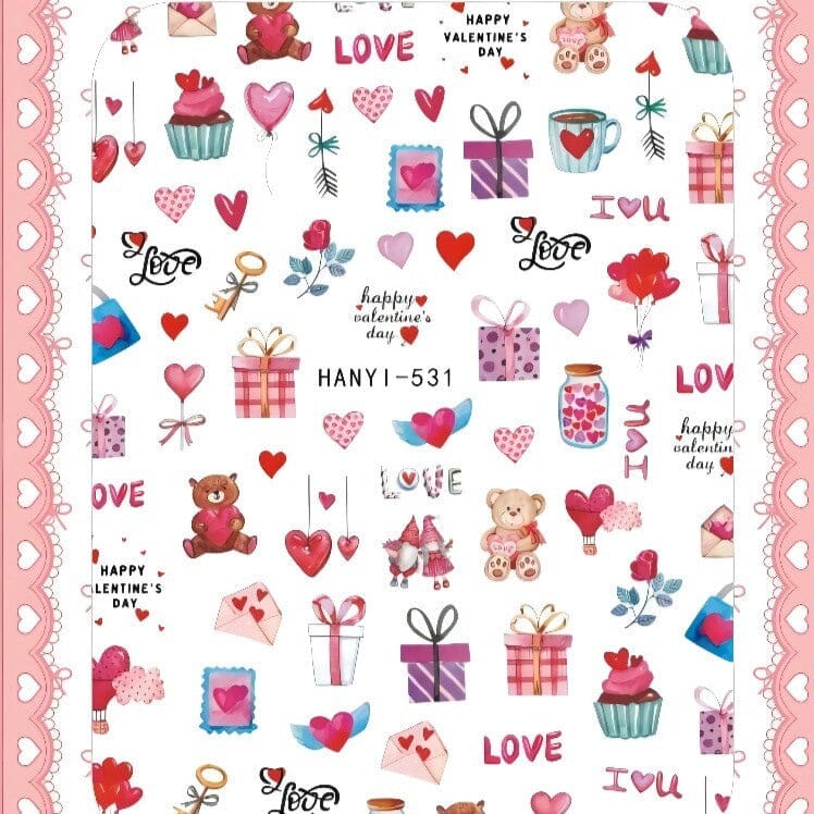 HANYI Nail Art Stickers - Premium DIY Nail Decals for Women | Waterproof & Long Lasting | Perfect for Parties, Weddings, and Everyday Nail Designs
