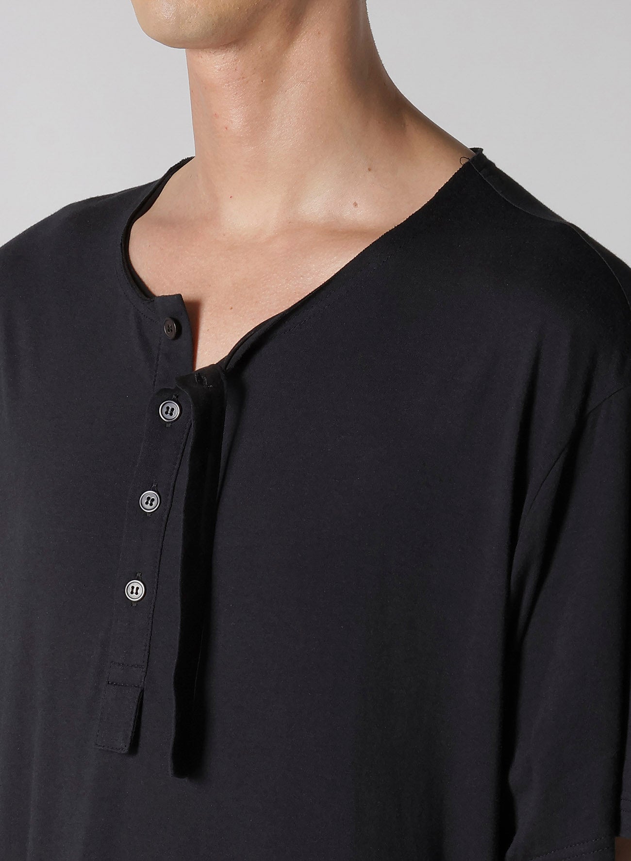 Soft & Breathable Cotton Modal Jersey Henry Neck Short Sleeve T-Shirt for Men - Perfect for Casual Wear, Summer Outfits & Layering