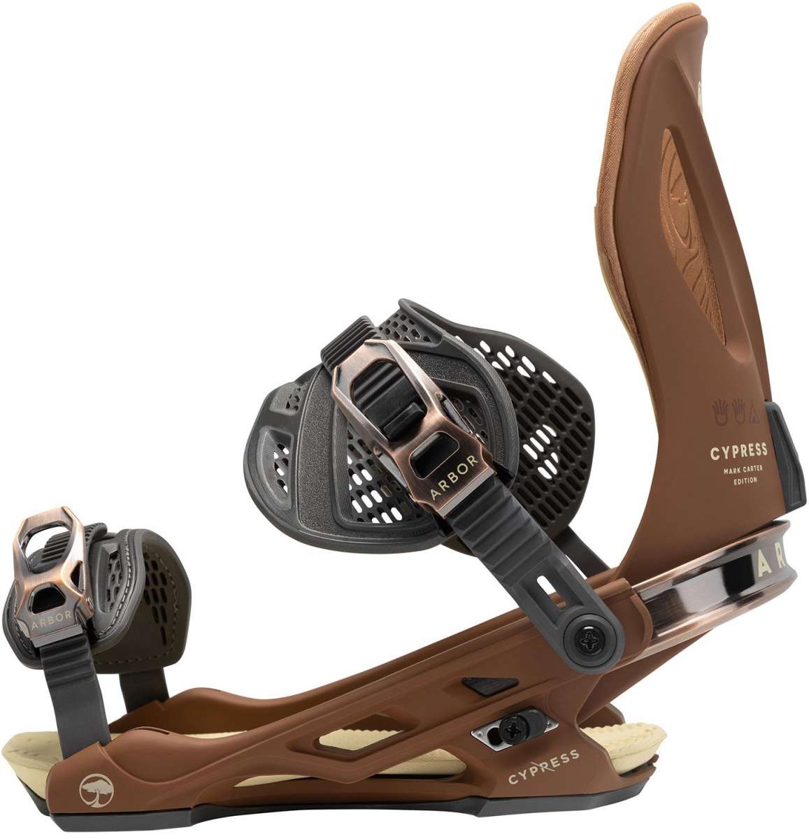 Arbor Cypress Snowboard Bindings 2023 - Premium Snowboard Bindings for All-Mountain Riding | Perfect for Freestyle, Powder & Park Performance