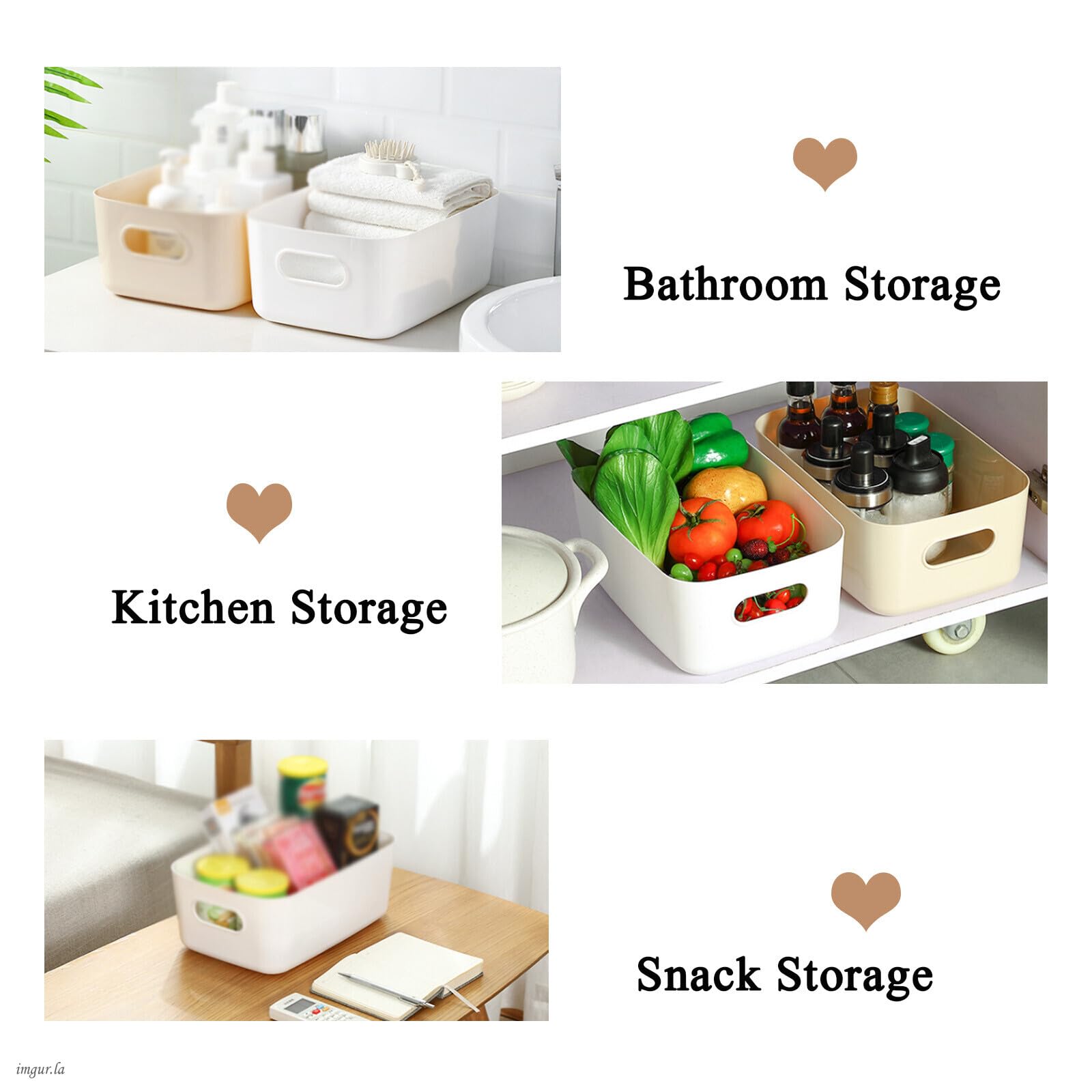 Desktop Organizer - Plastic Storage Box for Toys, Cosmetics, Snacks & Household Items | Multi-Purpose Organizer for Living Room, Office & Workspace