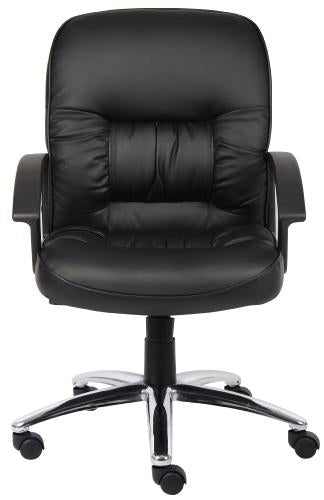 Premium Black Leather Boss Executive Conference Chair - Model B7306 & B7307 - Ideal for Office Meetings, Corporate Events, and Professional Workspaces
