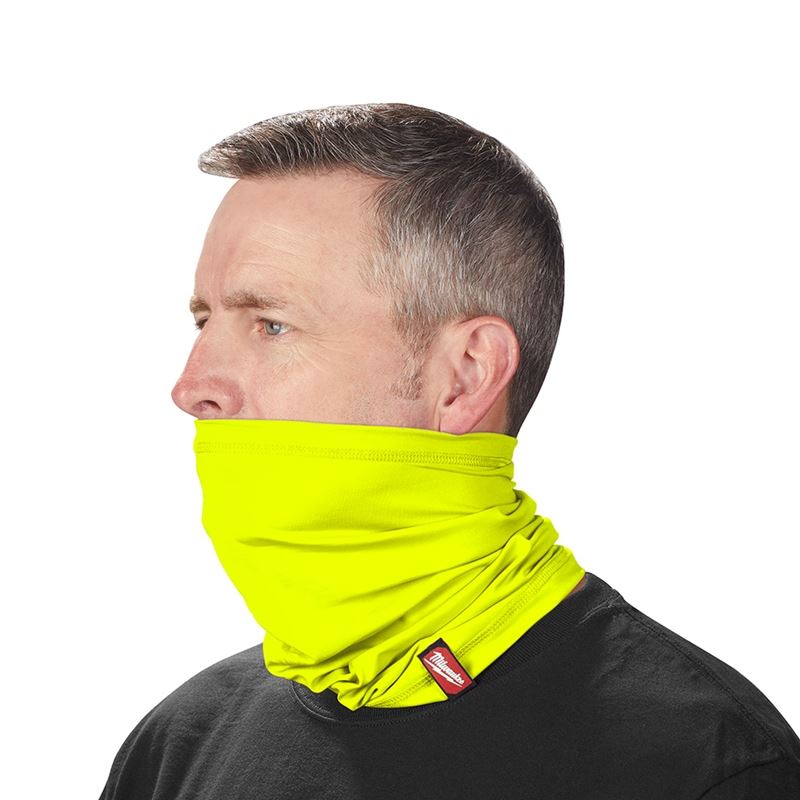 423HV High Visibility Multi-Functional Neck Gaiter - UV Protection, Moisture Wicking & Breathable for Outdoor Work, Cycling, Running & Winter Sports