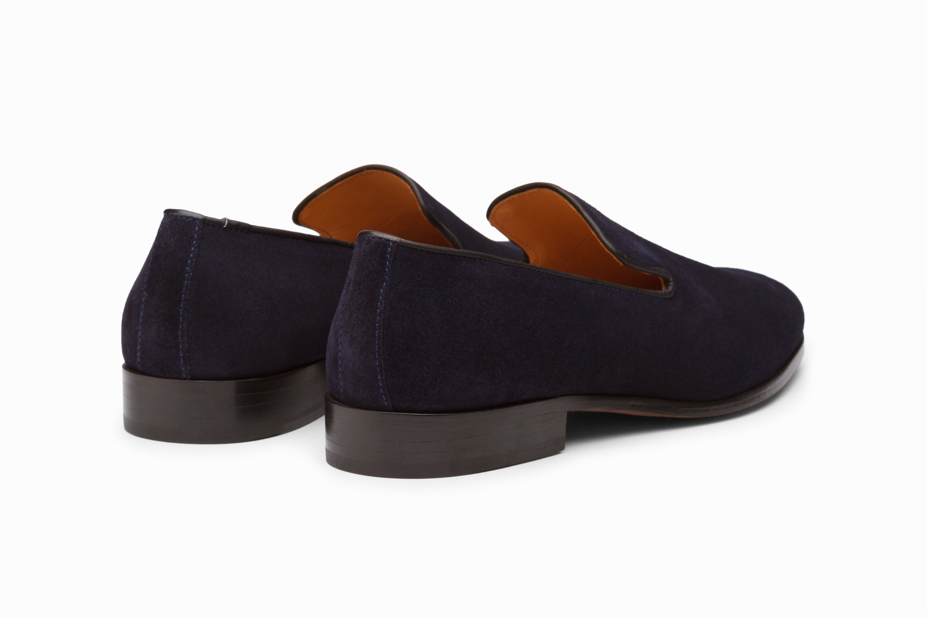 Premium Venetian Loafers for Men - Navy Blue Suede Slip-On Shoes - Comfortable & Stylish for Business Casual & Office Wear