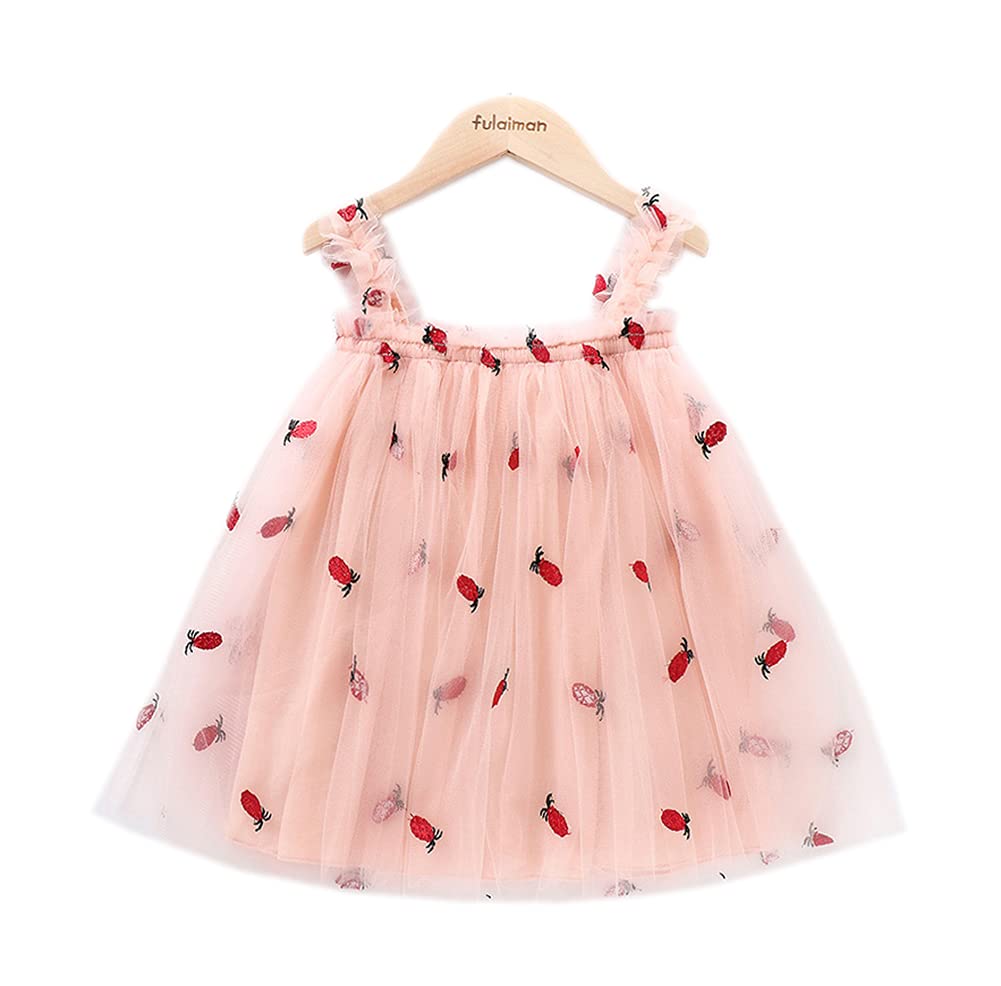 Vinesen Toddler Girl Party Dress - Floral Tulle Tutu Dress for Kids Girls, Birthday, Wedding & Special Occasions