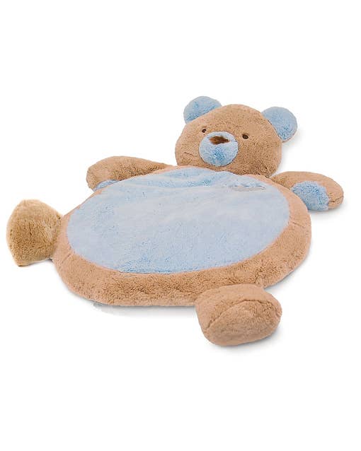 Soft & Safe Blue Bear Baby Play Mat - Non-Toxic, Waterproof Nursery Floor Mat for Crawling & Tummy Time - Perfect for Playrooms, Daycare & Home Nursery Decor