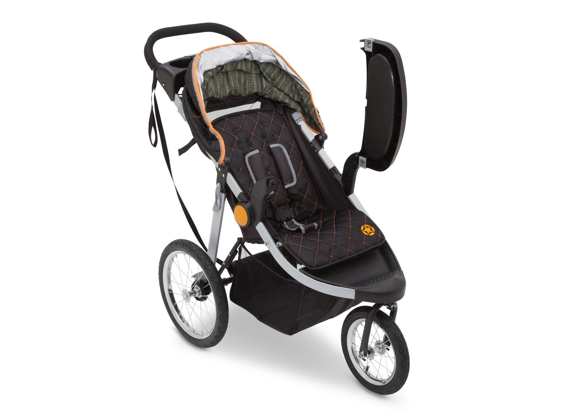 J is for Jeep® Brand All-Terrain Jogging Stroller for Cross-Country Running - Perfect for Outdoor Adventures, Trail Jogging & Family Walks