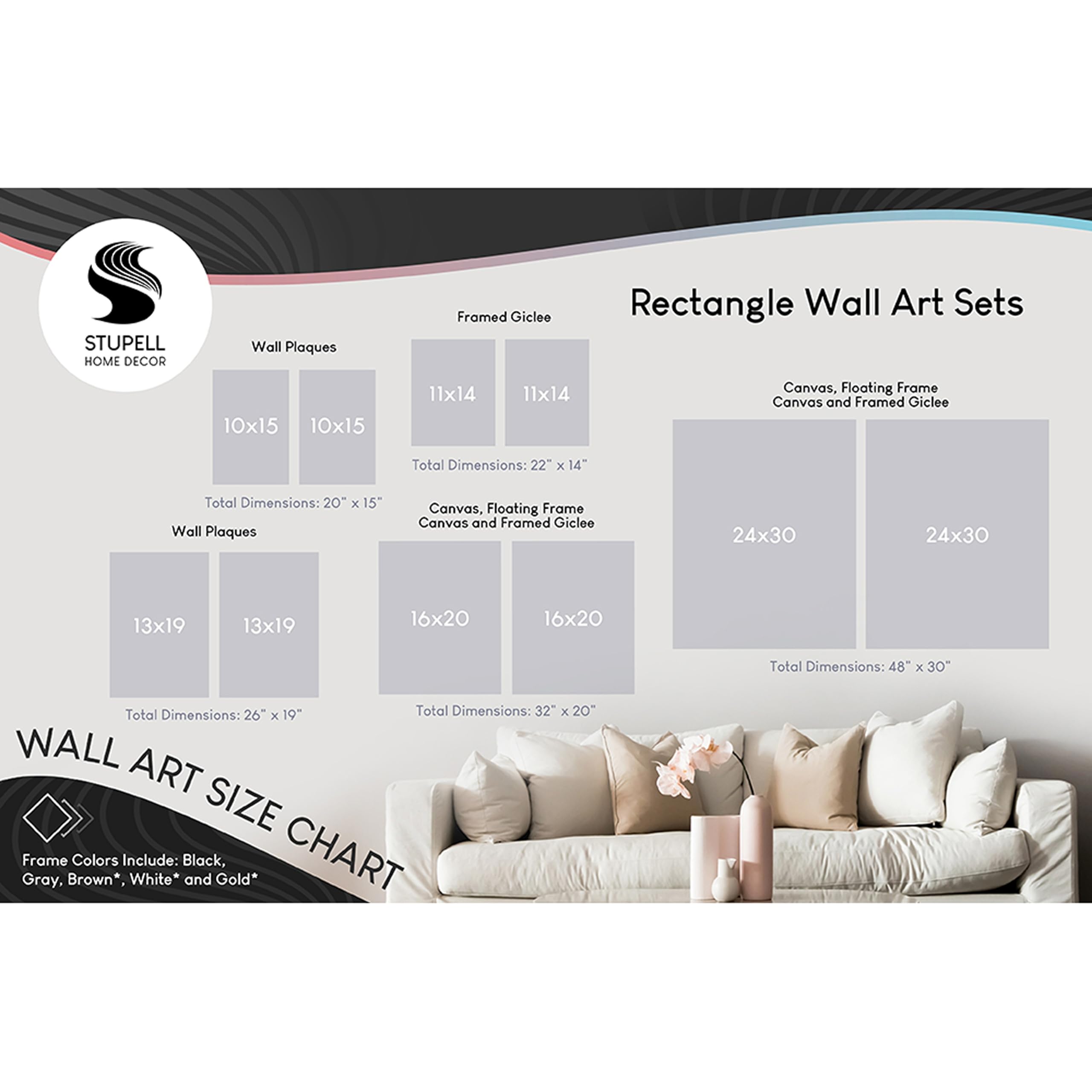 Stupell Industries Minimalist Boho Abstract Line Art - Brown & White Framed Wall Decor for Living Room, Bedroom & Office