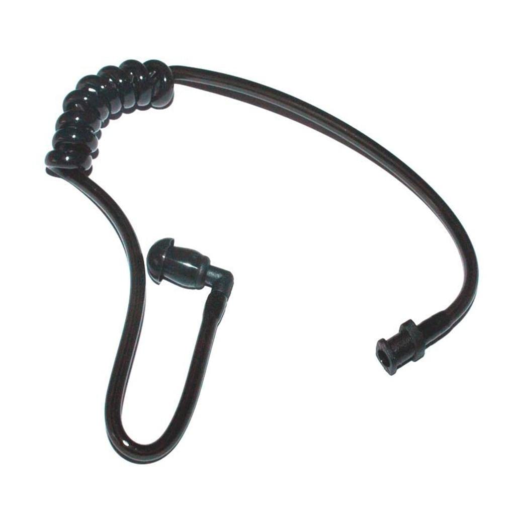 LOOM TREE® Replacement Acoustic Coil Tube with Large Earmold Earbuds for Two-Way Radio Headsets - Walkie Talkie Earpiece Accessory | Noise Isolation & Clear Communication | Perfect for Security, Construction & Outdoor Activities