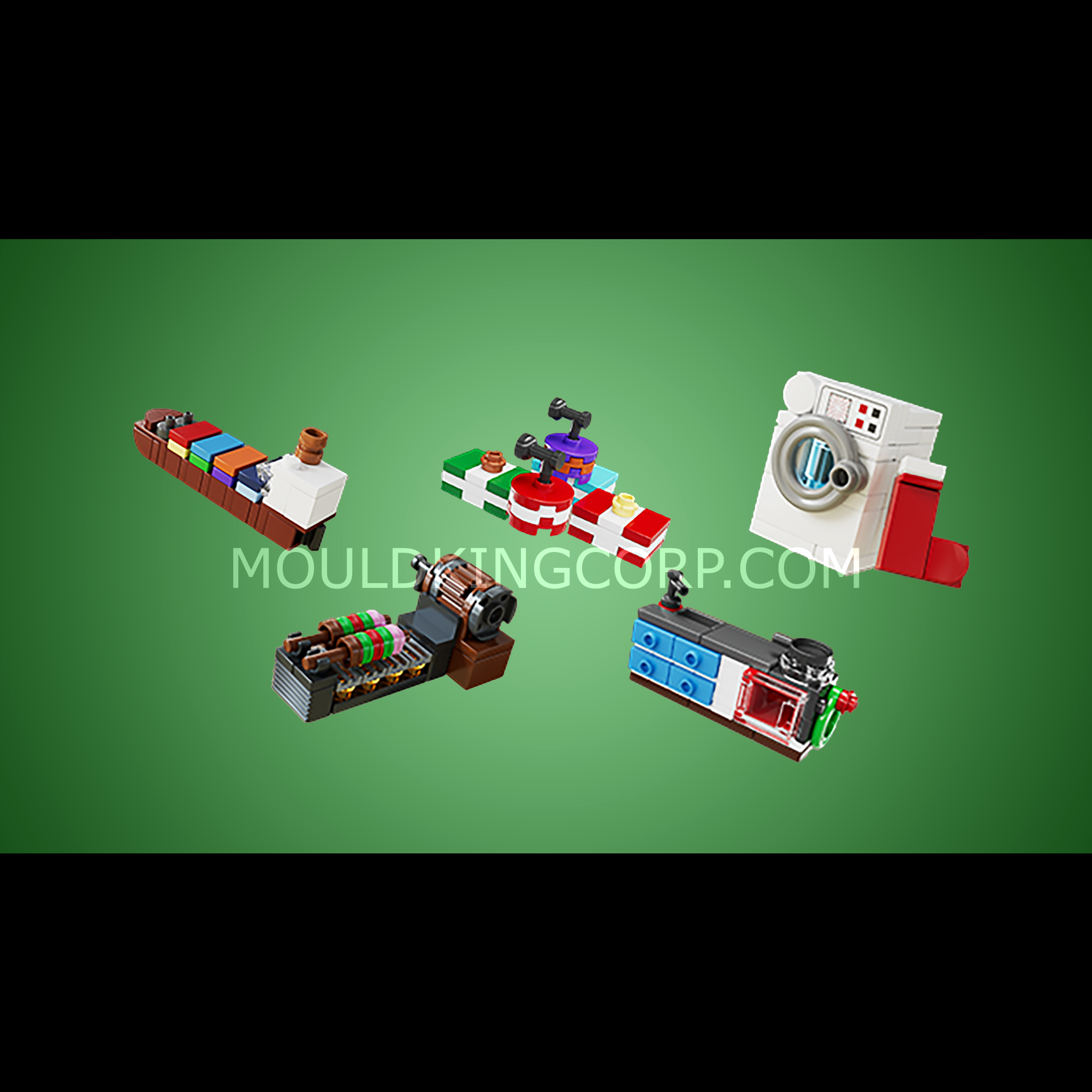 Mould King 10165 Christmas Advent Calendar Building Set - 725 Piece Holiday Countdown Brick Set for Kids & Adults | Perfect for Christmas Decorations, Gift Giving & Family Activities
