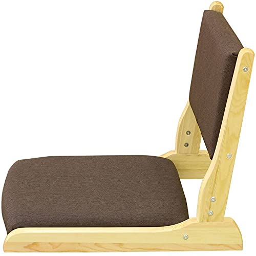 Foldable Zaisu Floor Chair with Back Support - Padded Legless Japanese Gaming Chair for Reading, Meditation & Relaxing - Perfect for Living Room, Balcony & Small Spaces