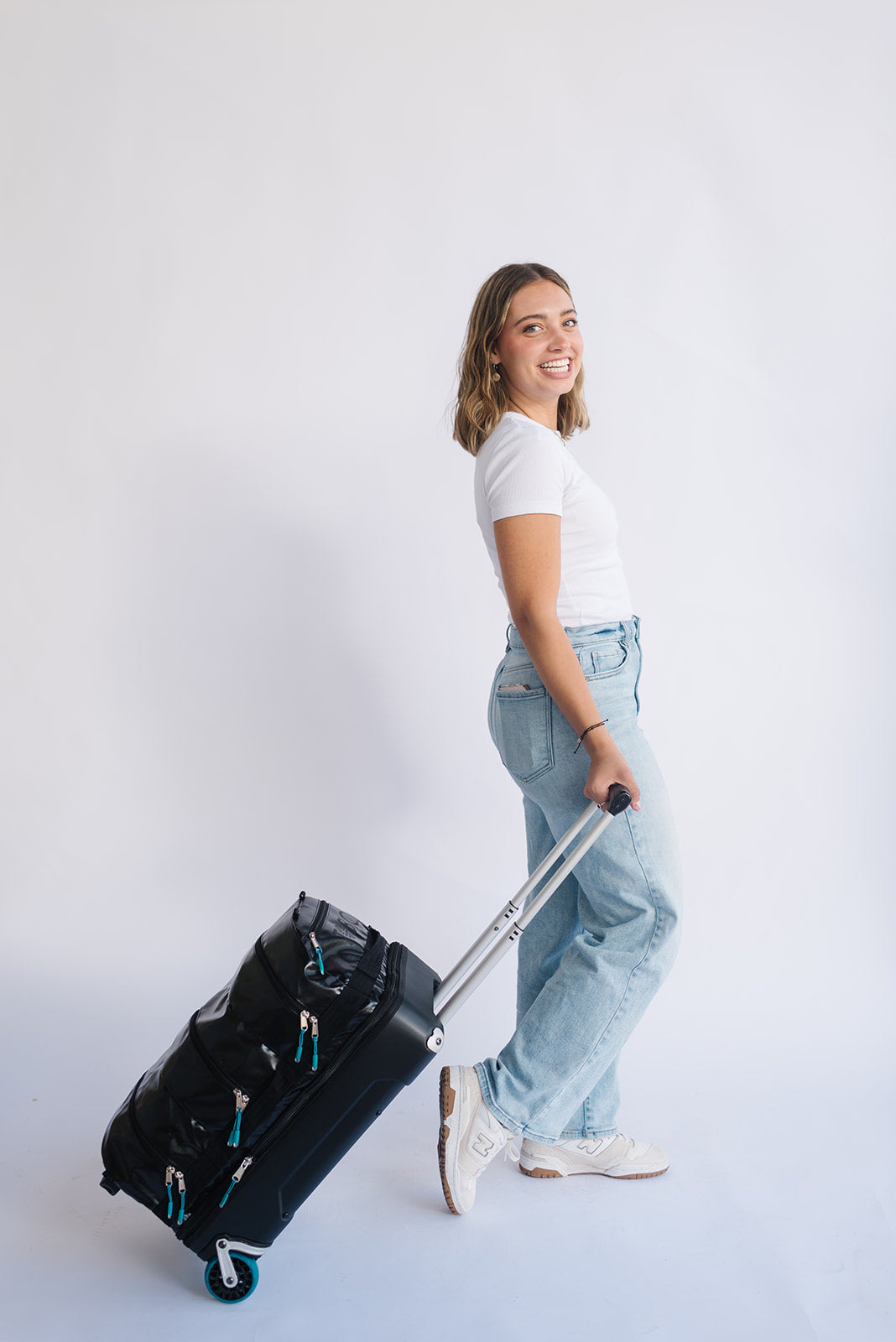 Sleek Vik Convertible Trolley Roller Bag - Expandable Carry-On Luggage with 360° Wheels for Travel, Business & Weekend Getaways | Perfect for Airplane, Train & Road Trips