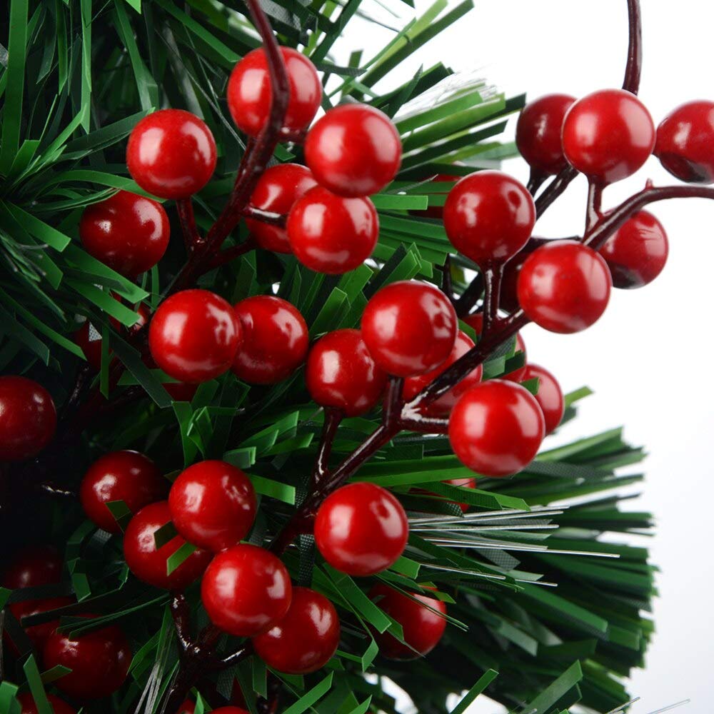 Artificial Dried Flowers & Fake Fruit Berries - Mini Artificial Plants for Wedding, Christmas Tree, and Home Decor - Realistic Pine Cones & Pine Branches for Centerpieces, Wreaths, and Holiday Displays
