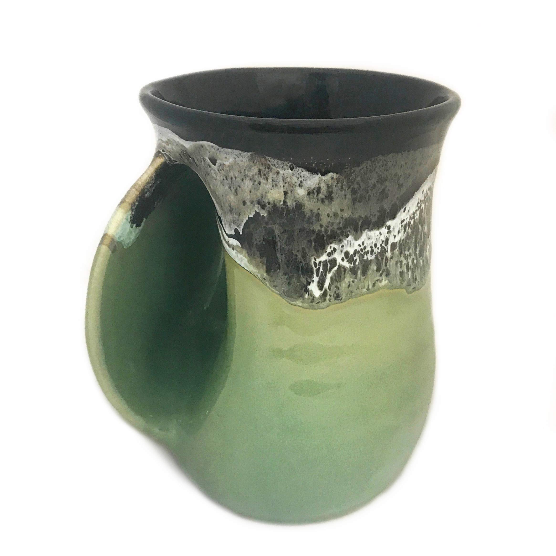 Left Handed Hand Warmer Mug - Midnight Prairie Color - Perfect for Coffee, Tea & Hot Drinks at Home, Office or Outdoor Adventures