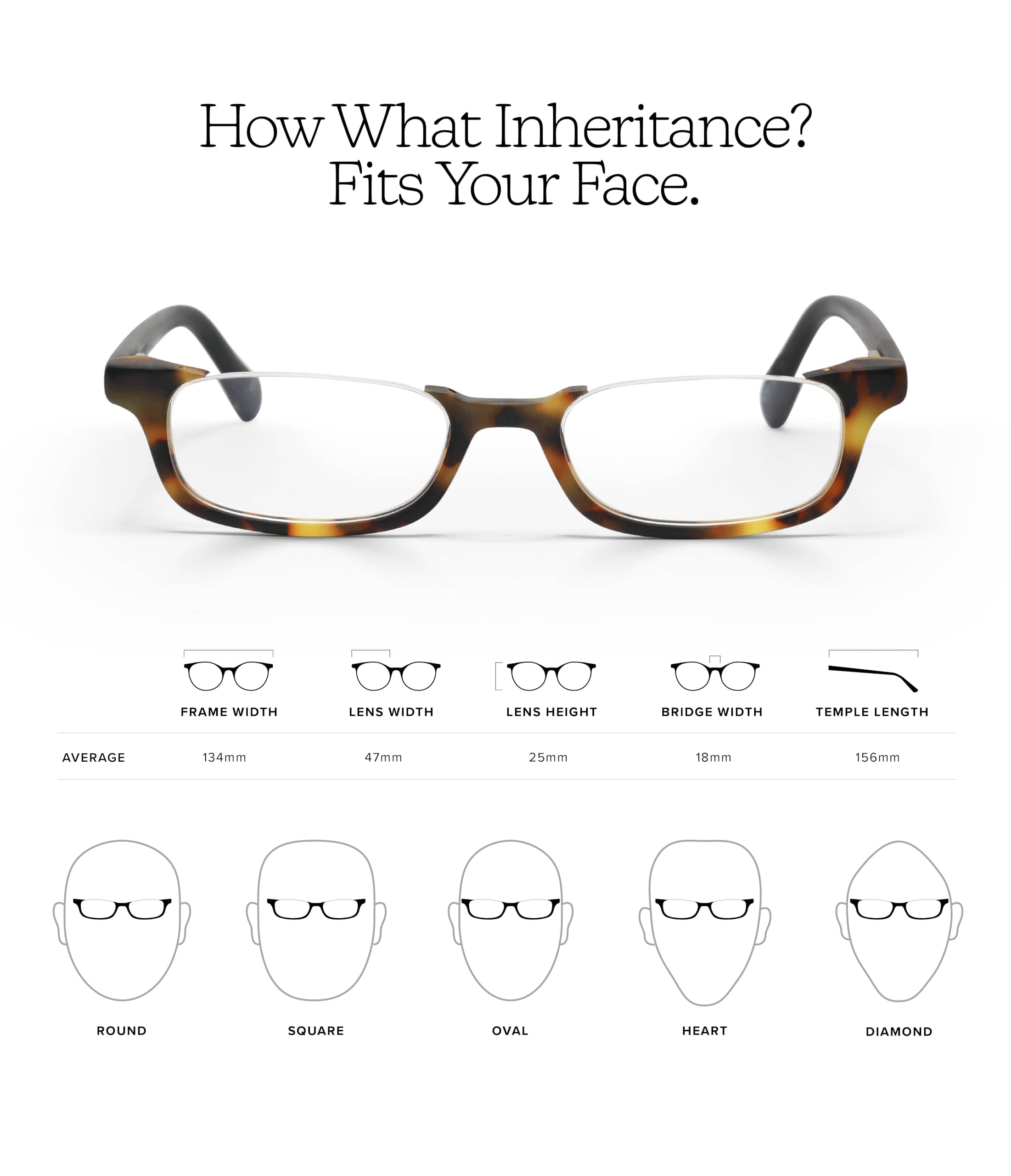 Eyebobs What Inheritance? Premium Reading Glasses for Men & Women - Half-Rim Frames for Average Faces | Perfect for Office Work, Reading Books & Computer Use