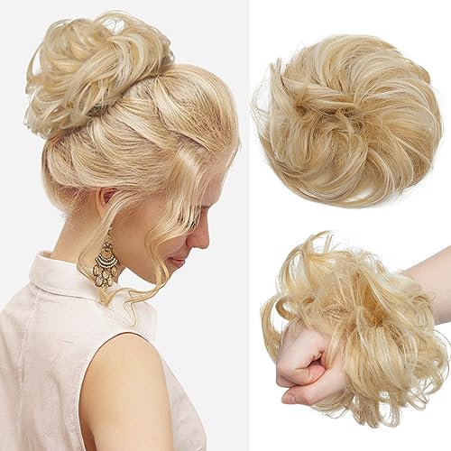 Messy Bun Hair Piece for Women - Synthetic Hair Extensions for Quick & Easy Updos - Perfect for Weddings, Parties & Everyday Styling