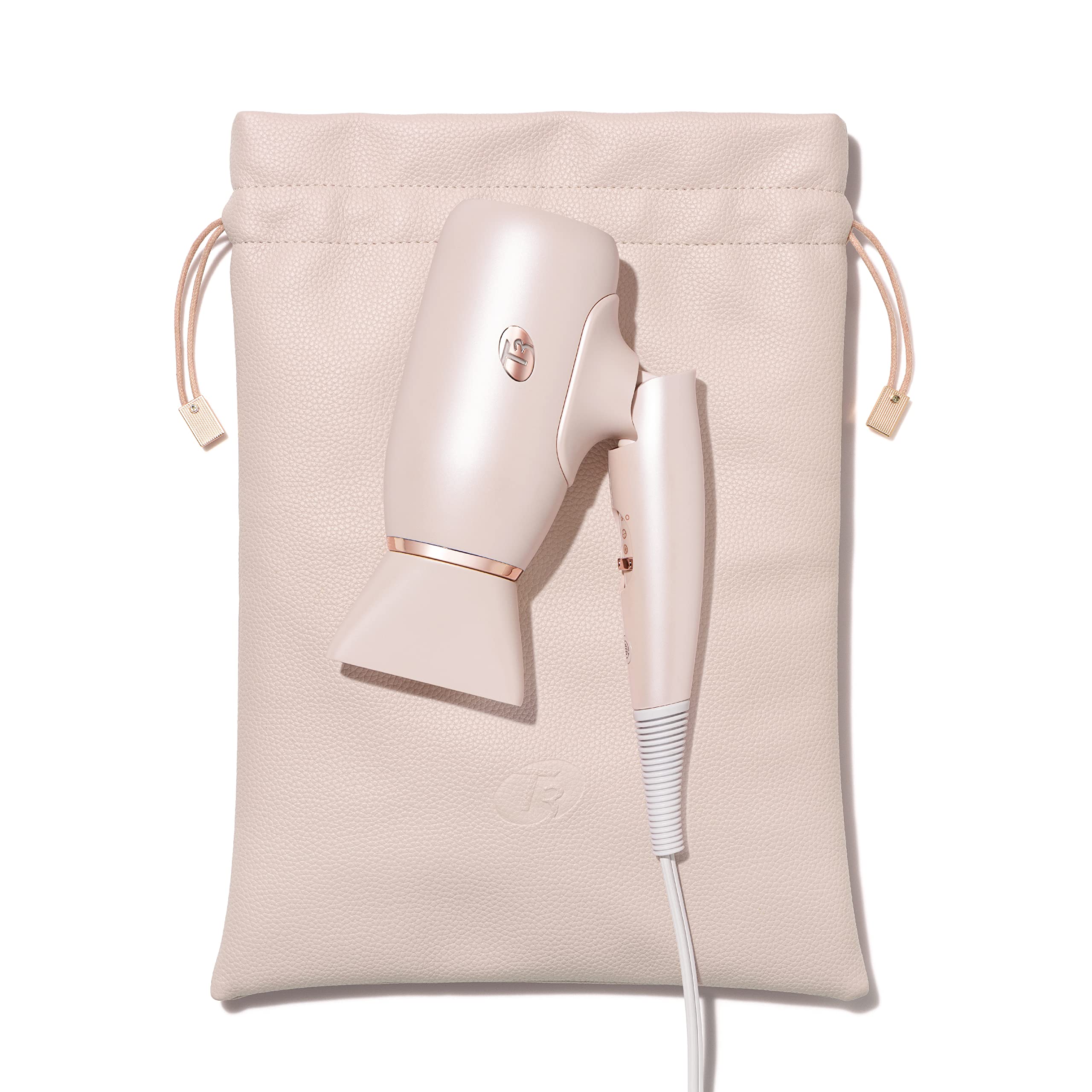 T3 Afar Lightweight Travel Hair Dryer - Dual Voltage, Folding Handle, Fast Drying & Frizz Control | Perfect for Hotels, Gym, Vacation & On-the-Go Styling