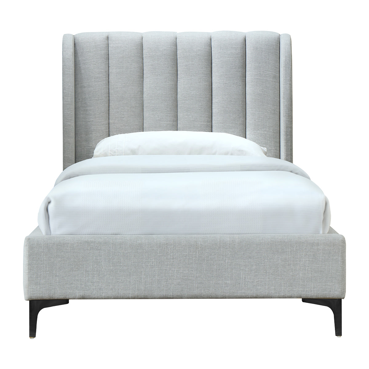Premium Georgia Fabric King Single Bed - Soft, Durable & Breathable for Ultimate Comfort | Perfect for Guest Rooms, Dorms & Small Spaces