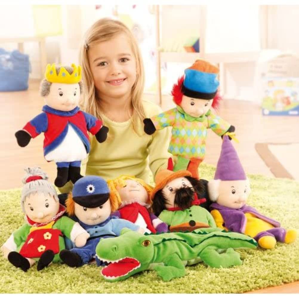 Beleduc 40318 Hand Puppet Punch Set of 8 - Fun Interactive Animal Puppets for Kids Storytelling, Role Play & Classroom Activities