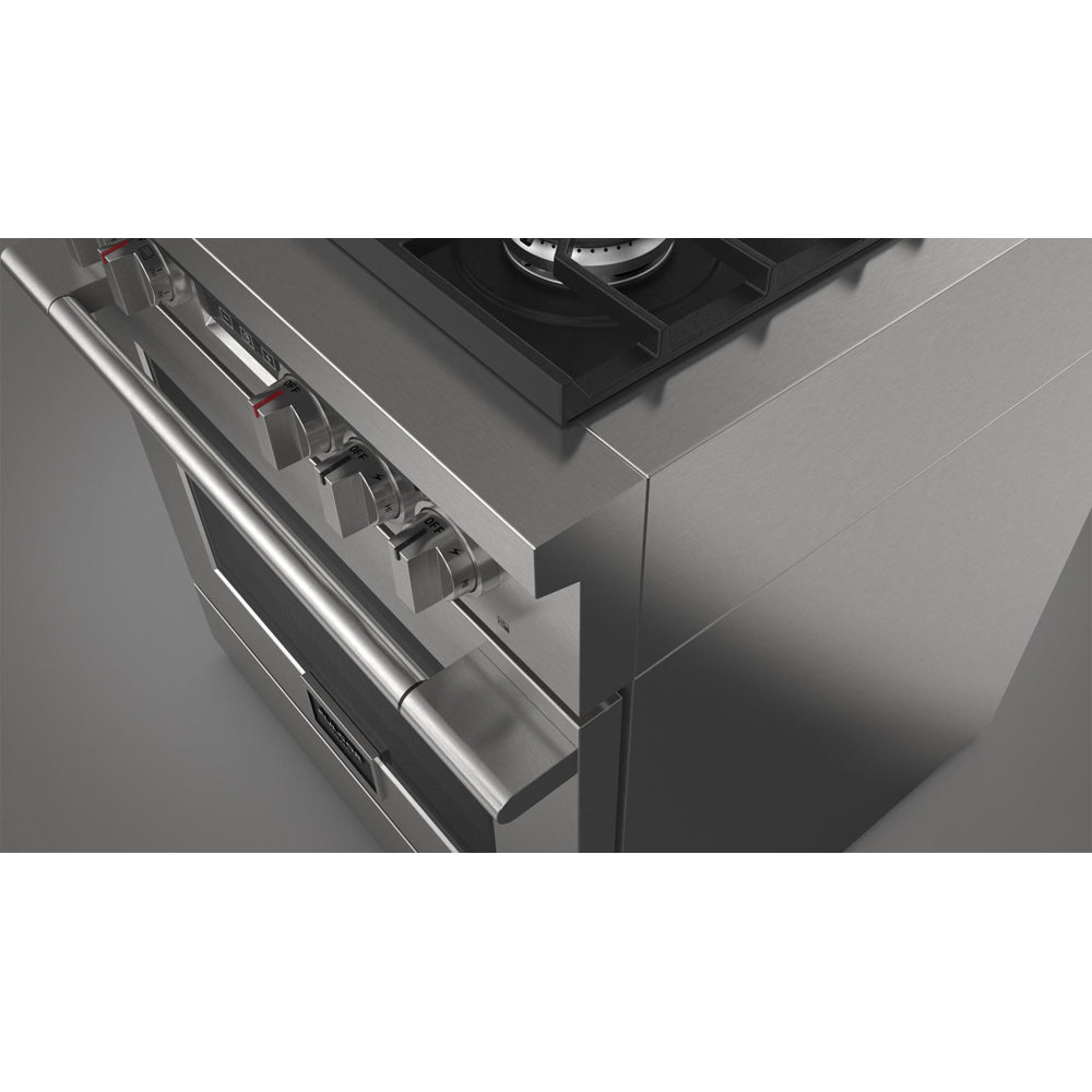 Fulgor Milano 30-inch 400 Series Accento All Gas Range - Stainless Steel (F4PGR304S2) | Professional Gas Stove for Home Kitchen Cooking, Baking & Entertaining