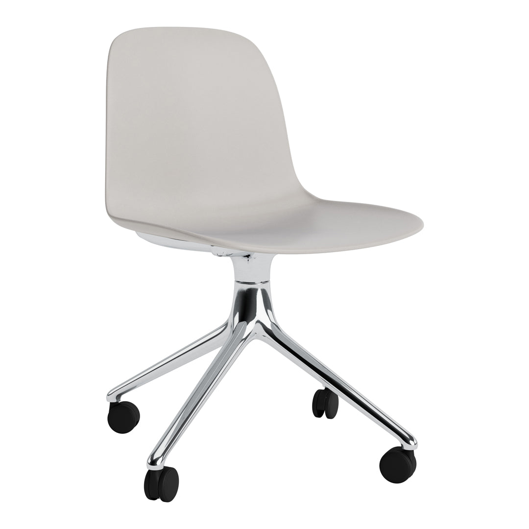 Ergonomic Form Chair with 4-Wheel Swivel Base - Adjustable Office Chair for Home & Work - Perfect for Desk Work, Gaming, and Study Sessions