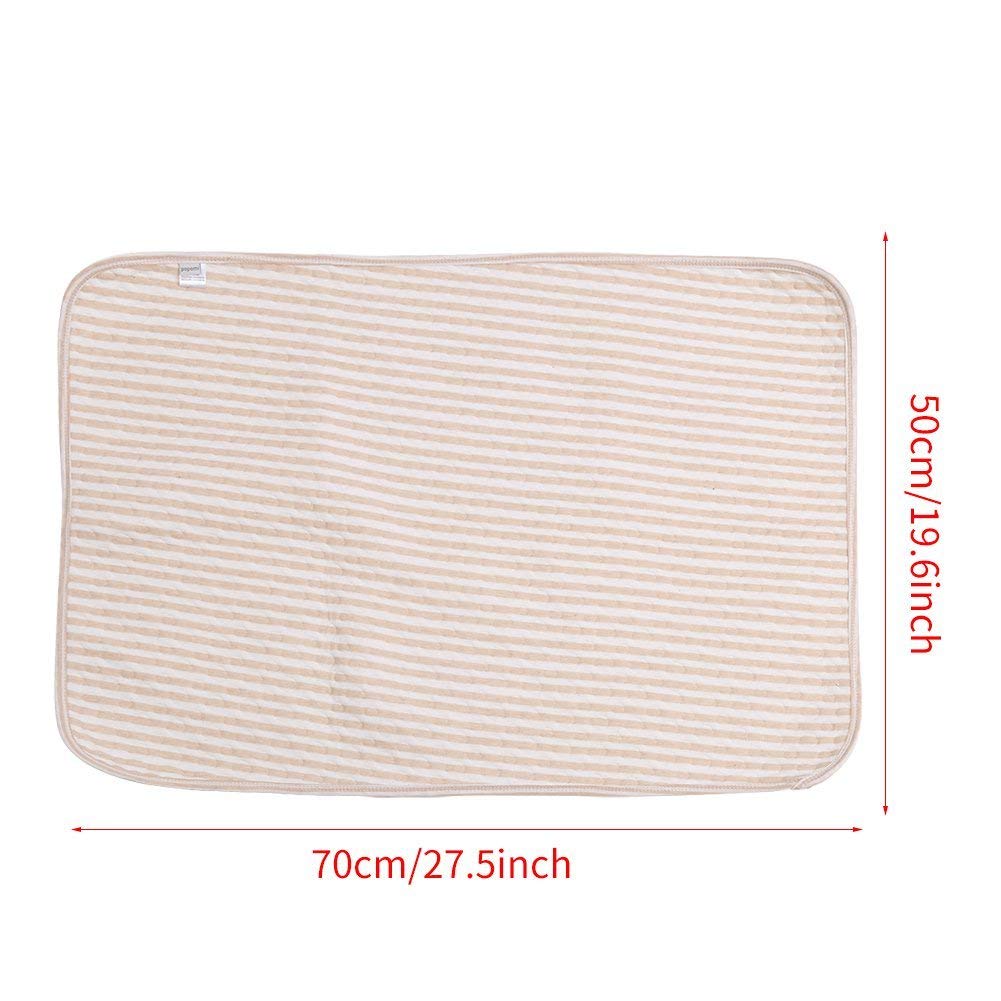 **Fdit Baby Changing Pad - Portable Waterproof Cotton Diaper Changing Mat, 50x70cm Multi-Functional Nappy Bedding Cover for Travel, Nursery & On-the-Go Diaper Changes**