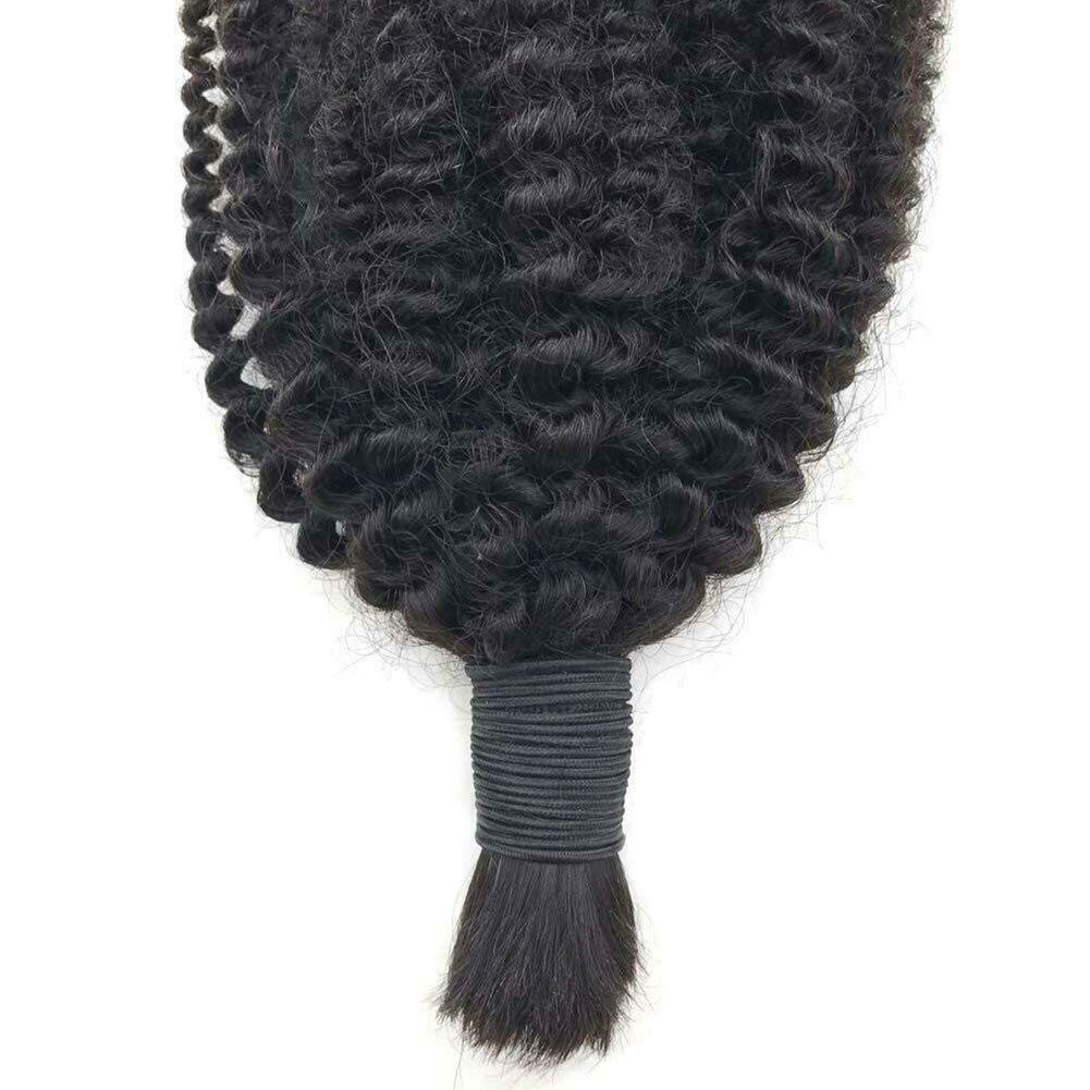 Premium Mongolian Afro Kinky Curly Braiding Hair Bundles 3Pcs/Lot - 100% Human Hair Extensions for Full Head Braiding (24 Inch, No Wefts) - Perfect for Protective Styles, Box Braids & Natural Hair Care