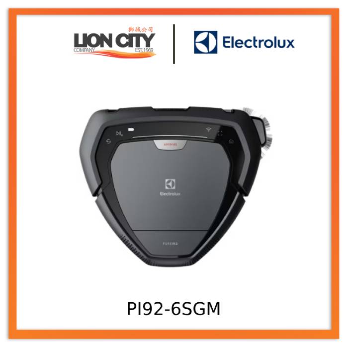 Electrolux PI92 6SGM Pure i9.2 Robot Vacuum Cleaner - Smart Mapping, Self-Charging, Wi-Fi Connected for Hardwood Floors & Carpets | Perfect for Pet Hair, Large Homes & Daily Cleaning