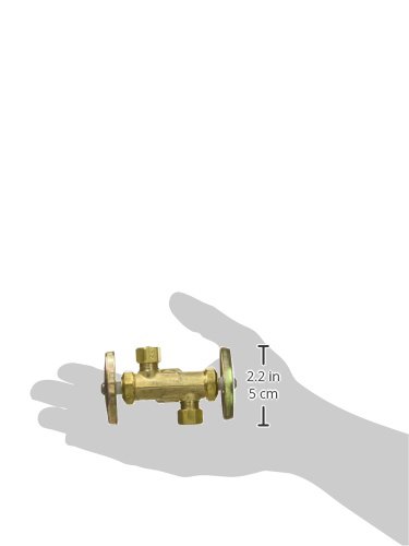 Brass Craft R1701DVX R Dual Outlet Shut-Off Valve for Sink, Toilet & Appliance Water Supply - High Quality Brass Construction, Easy Installation, Leak-Free Performance