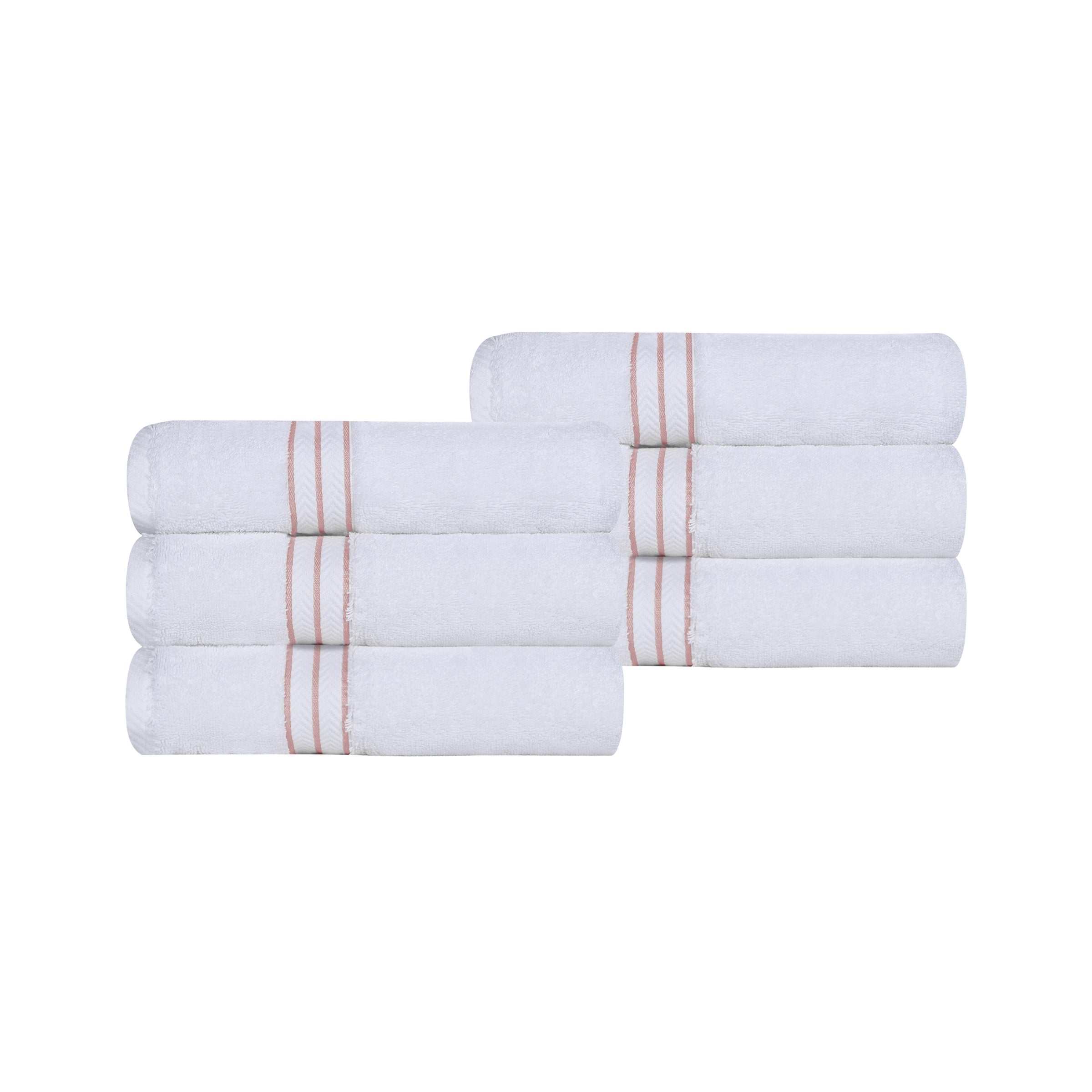 Premium 6-Piece Turkish Cotton Hand Towel Set - Ultra Soft, Highly Absorbent Bath & Kitchen Towels for Spa, Guest Bathroom & Luxury Home Use