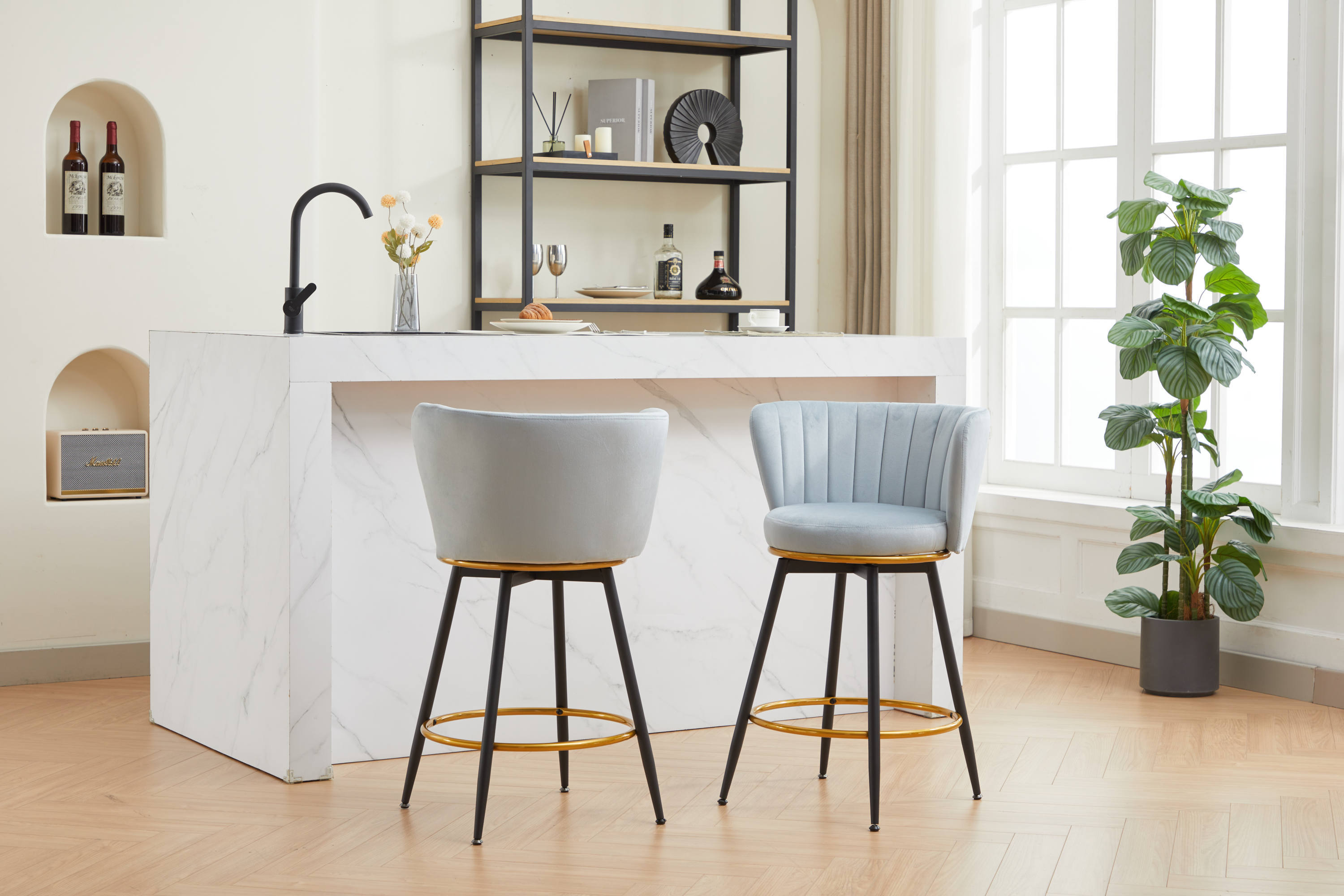 2-Pack Counter Height Bar Stools - 26