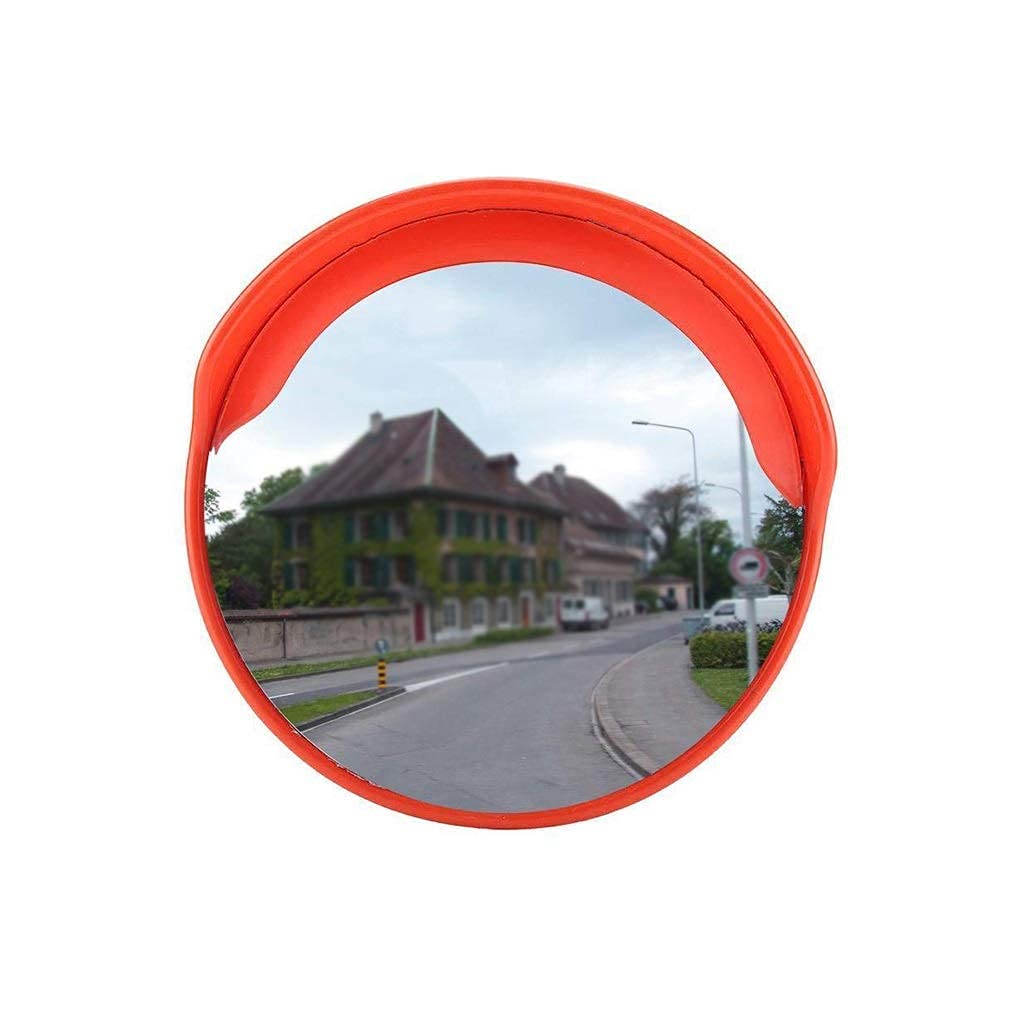 100CM Convex Safety Mirror - Wide-Angle, Non-Distorted, Impact & Weather Resistant for Driveways, Warehouses & Parking Lots - Easy Installation Traffic Mirror