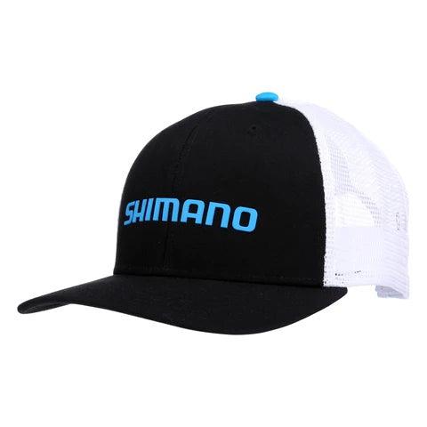 Shimano CCA Welded OSFM Trucker Cap Snapback - Adjustable Black Baseball Hat for Men & Women - Perfect for Fishing, Hiking, and Outdoor Adventures