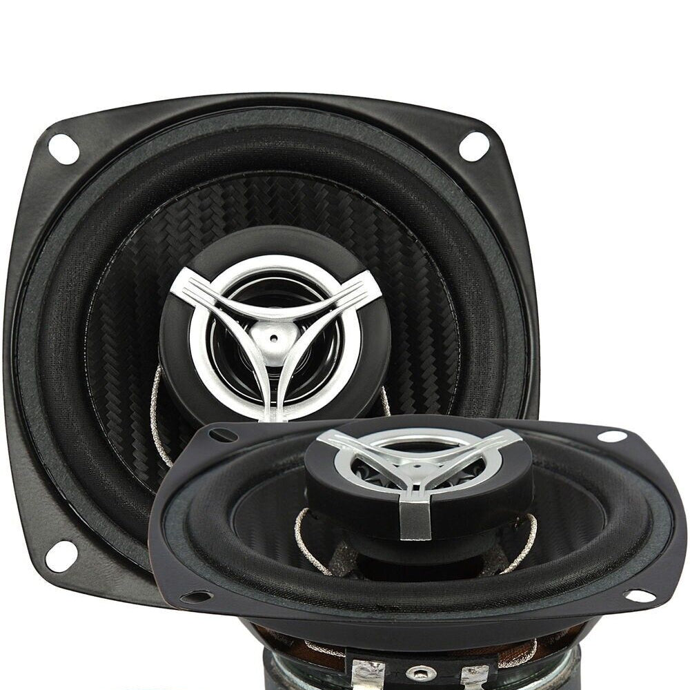 Power Acoustik EF-42 4-Inch 2-Way Coaxial Car Speakers - 250W Max (175W RMS) - Premium Sound for Cars, Trucks & SUVs - Perfect for Upgrading Factory Audio System