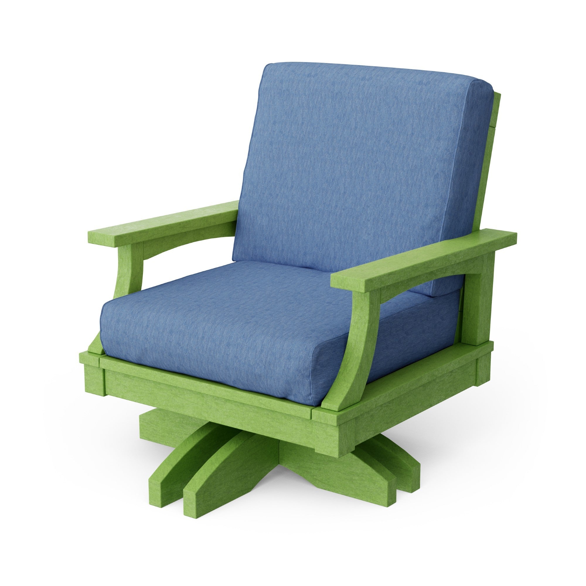 Heritage Deep Seating Swivel Chair - 360° Rotating Patio Lounge Chair with Cushions, Weather-Resistant Outdoor Furniture for Garden, Poolside & Backyard Relaxation