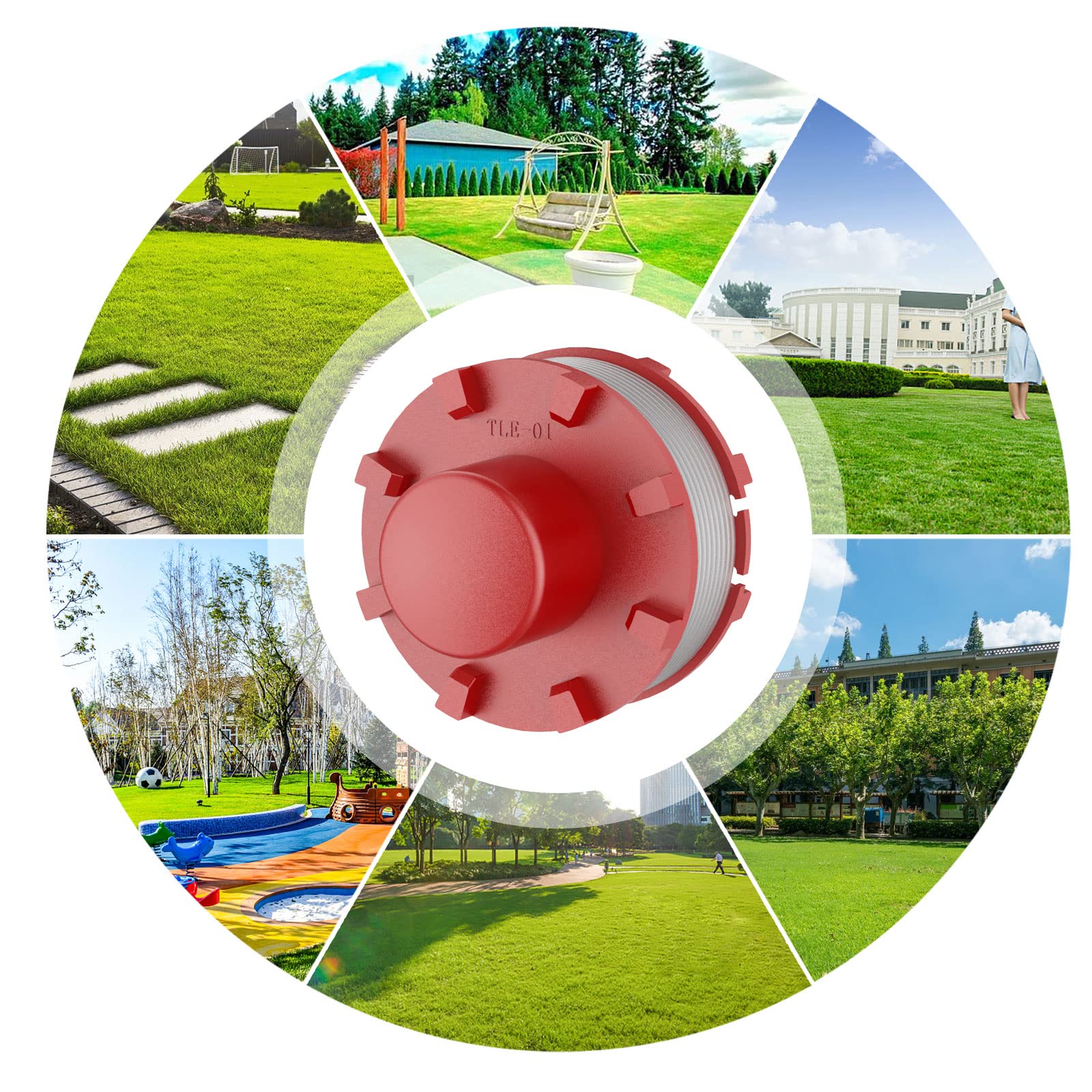 5 Pack Replacement Trimmer Line Spools for EIN-hell GE-CT 36/30 Li E Solo AGILLO 36/255 BL AGILLO 18/200 - 2mm Diameter 8m Length - Compatible with Grass Trimmers & Lawn Edgers - Perfect for Yard Maintenance & Landscaping