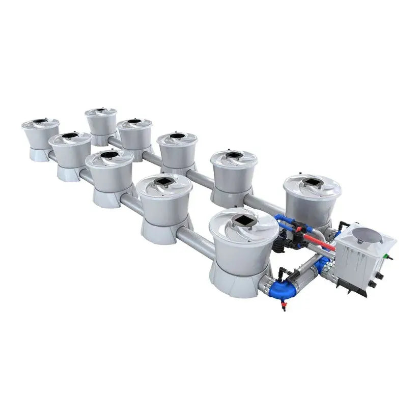 Alien Hydroponics V System DWC - 10 Pot 2 Row Hydroponic Growing Kit for Indoor Plants | Perfect for Home Gardening, Vertical Farming & Hydroponic Vegetables