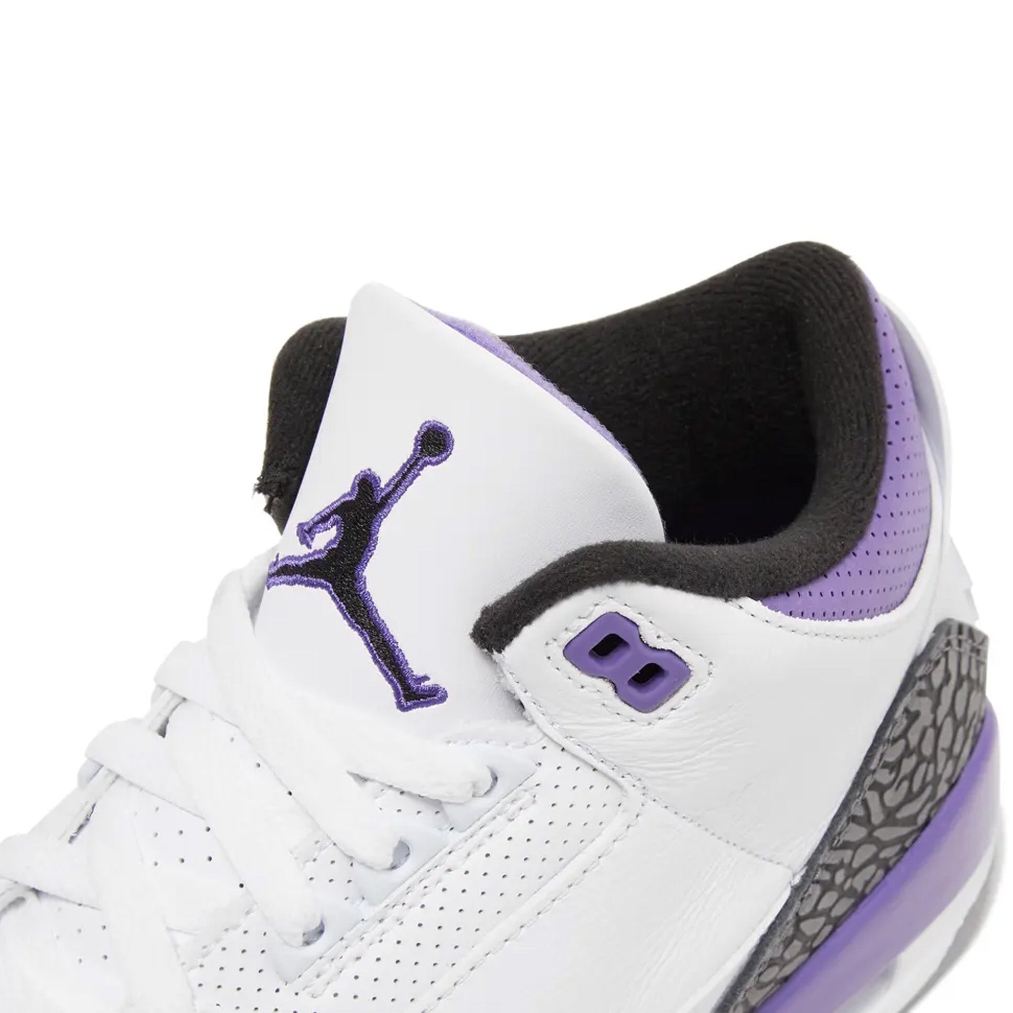 Air Jordan 3 Retro 'Dark Iris' (2022) - Men's Basketball Shoes for Casual Wear & Sneaker Collection | Perfect for Street Style & Sports Enthusiasts