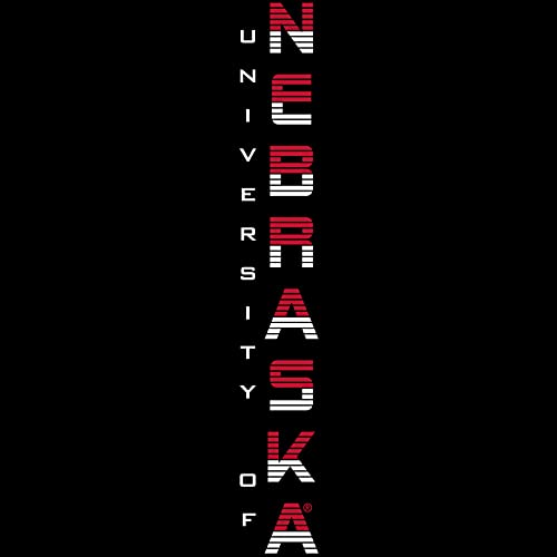 Striped Vert Univ Nebraska - Black