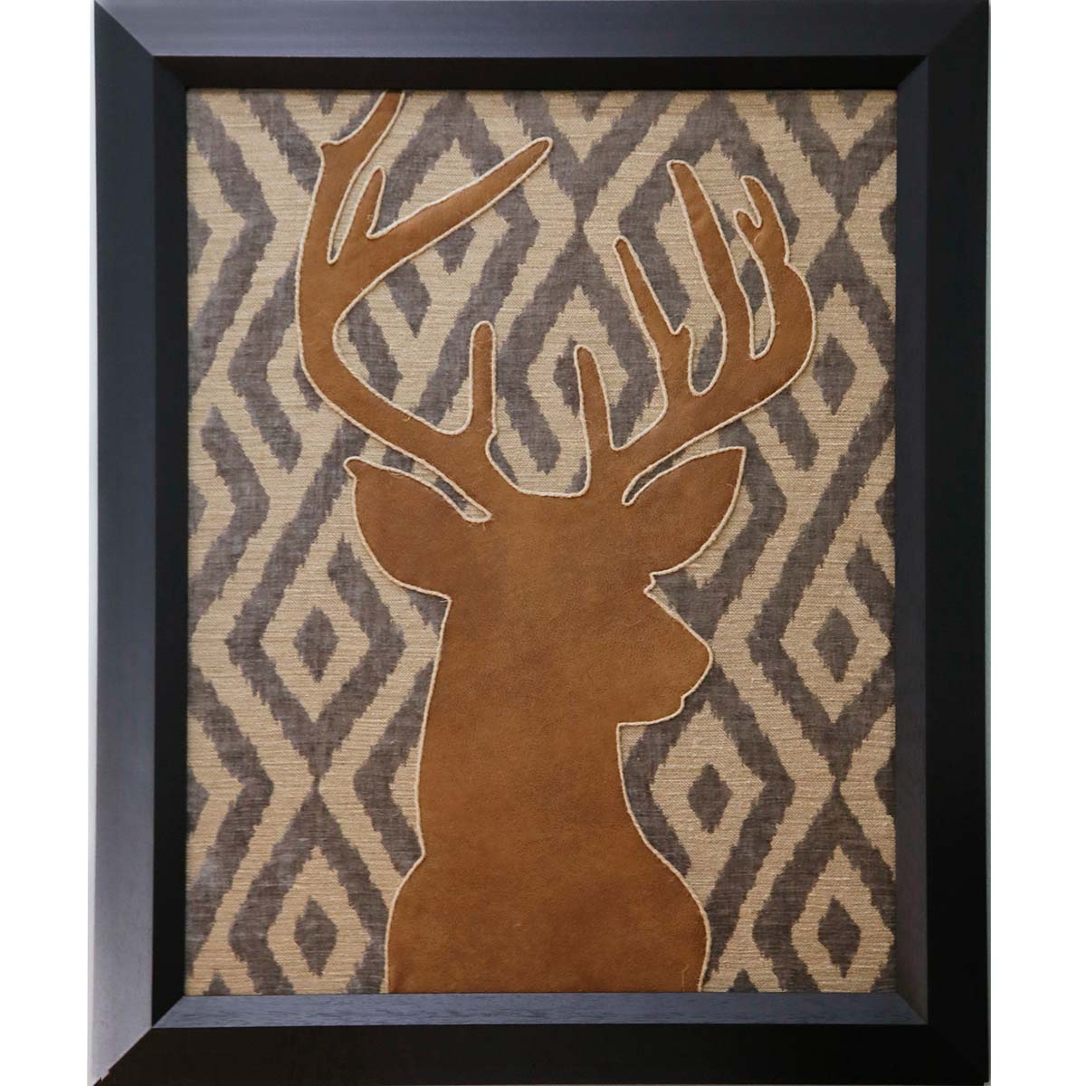 Deer Embroidery Sewing Panel - Handcrafted Deer Design for DIY Sewing Projects - Perfect for Quilting, Home Decor, and Crafting