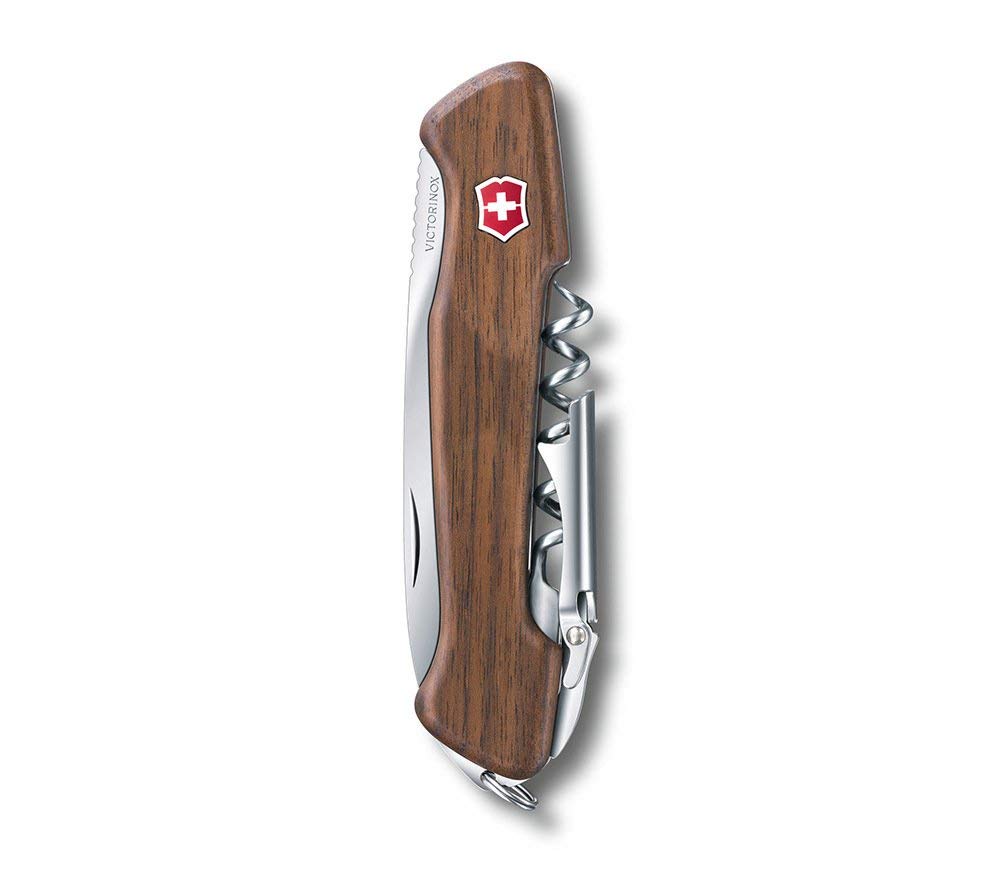 Victorinox Swiss Army Wine Master Pocket Knife - 6-in-1 Multitool with Corkscrew, Bottle Opener & Wood Handle | Perfect for Camping, Hiking & Outdoor Adventures