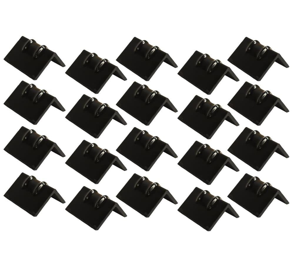 Mytee Products 20 Pack Steel Edge Protector with Rubber Coating - 6 Inch Heavy Duty Corner Guards for Furniture, Walls & Countertops - Home & Office Protection Solution