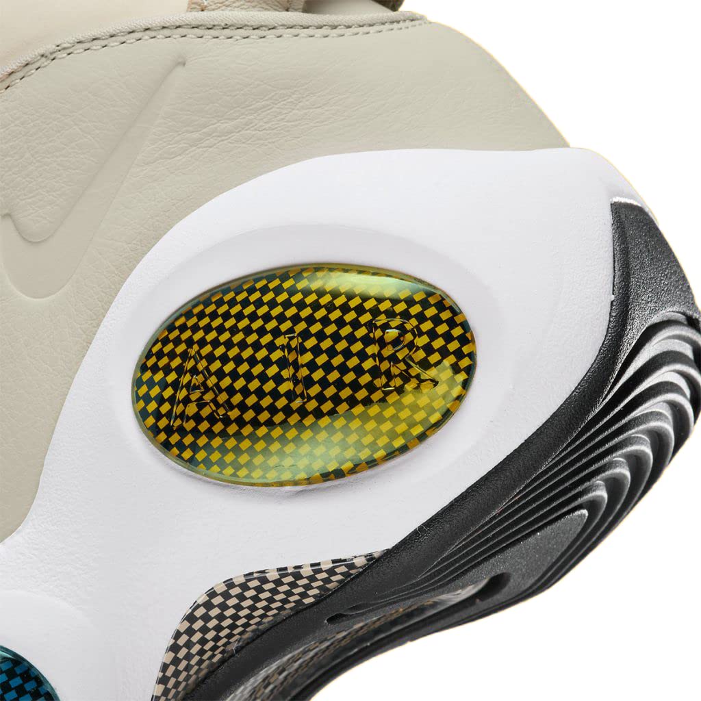 Nike Men's Air Zoom Flight 95 Basketball Shoes - Light Orewood Brown/Blue Cobalt - Size 10.5 | Retro Sneakers for Casual Wear, Street Style & Court Performance