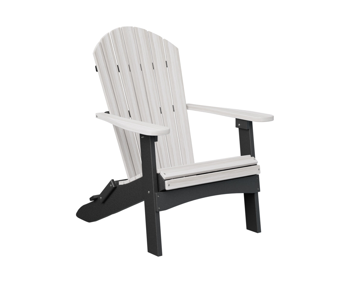 Berlin Gardens ComfoBack Folding Adirondack Chair - Outdoor Patio Furniture for Deck, Poolside & Garden Relaxation