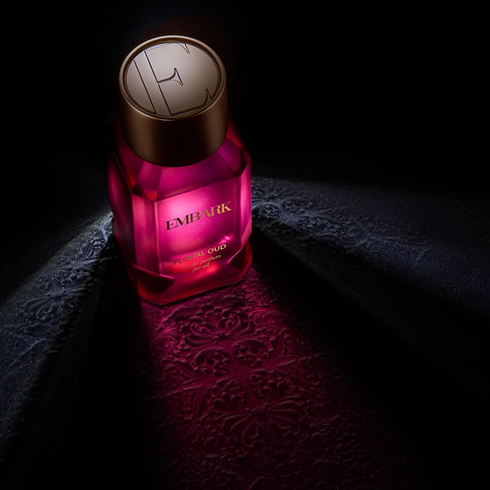 Premium Unisex EMBARK OUD Floral Perfume - 100ml Long Lasting Luxury Fragrance with Rich Oud & Floral Notes - Perfect for Date Nights, Special Occasions & Daily Wear