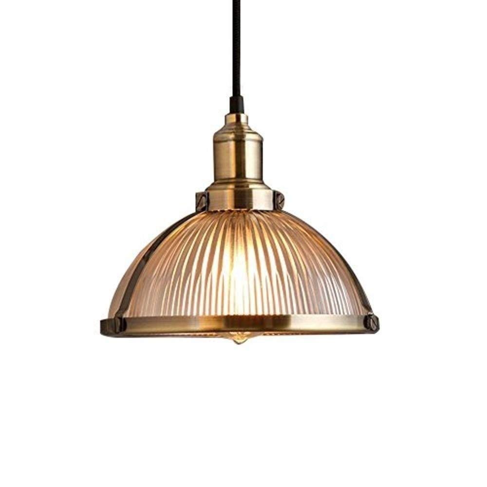 Vintage Industrial Glass Pendant Lamp - Adjustable 180cm Hanging Light Fixture for Restaurants, Bars, Lofts & Cloakrooms | Retro Single Head Chandelier with Flush Mount Option | Perfect for Dining Rooms, Entryways & Commercial Spaces